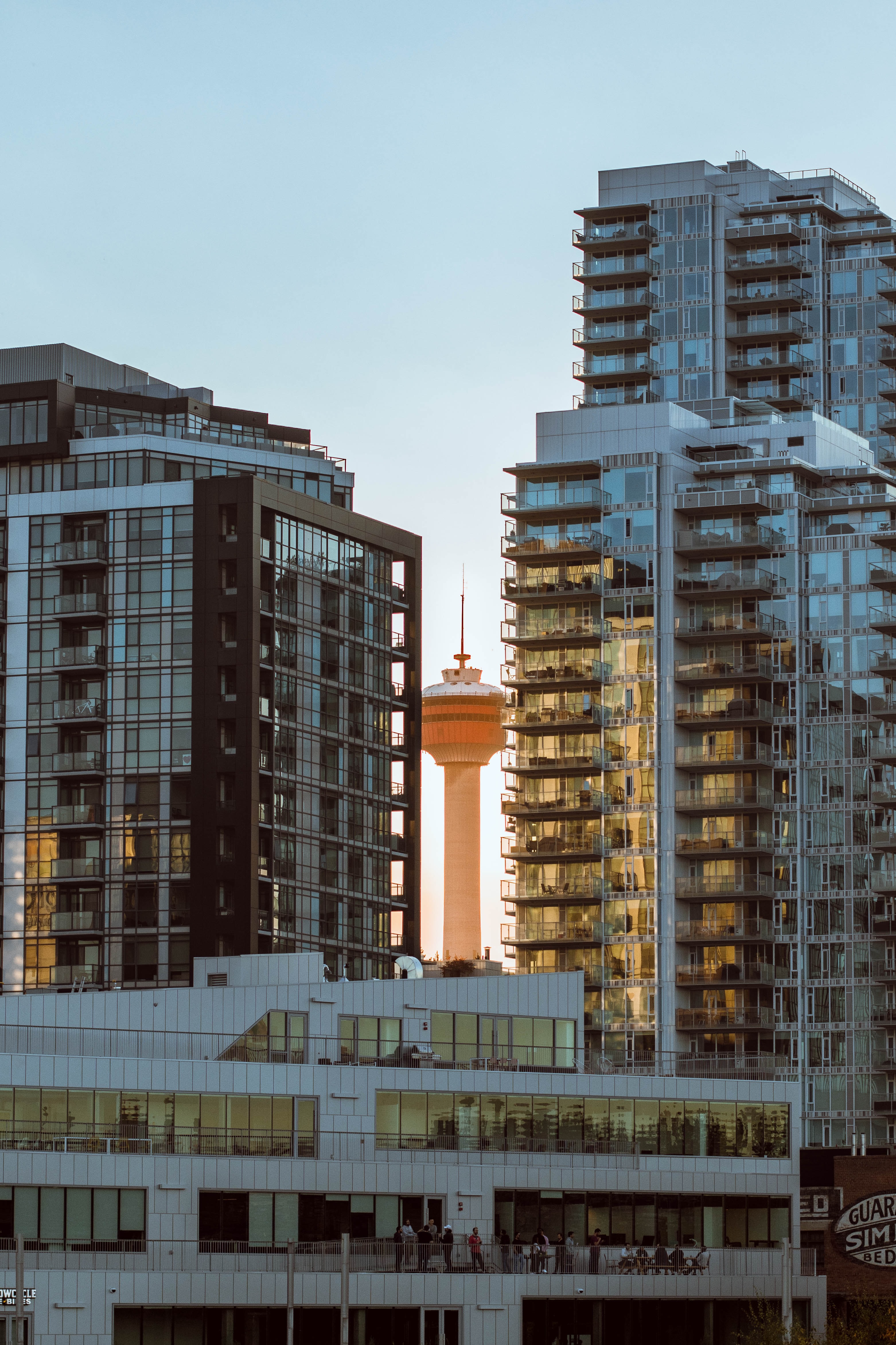 Calgary Tower in East Village, Calgary, AB