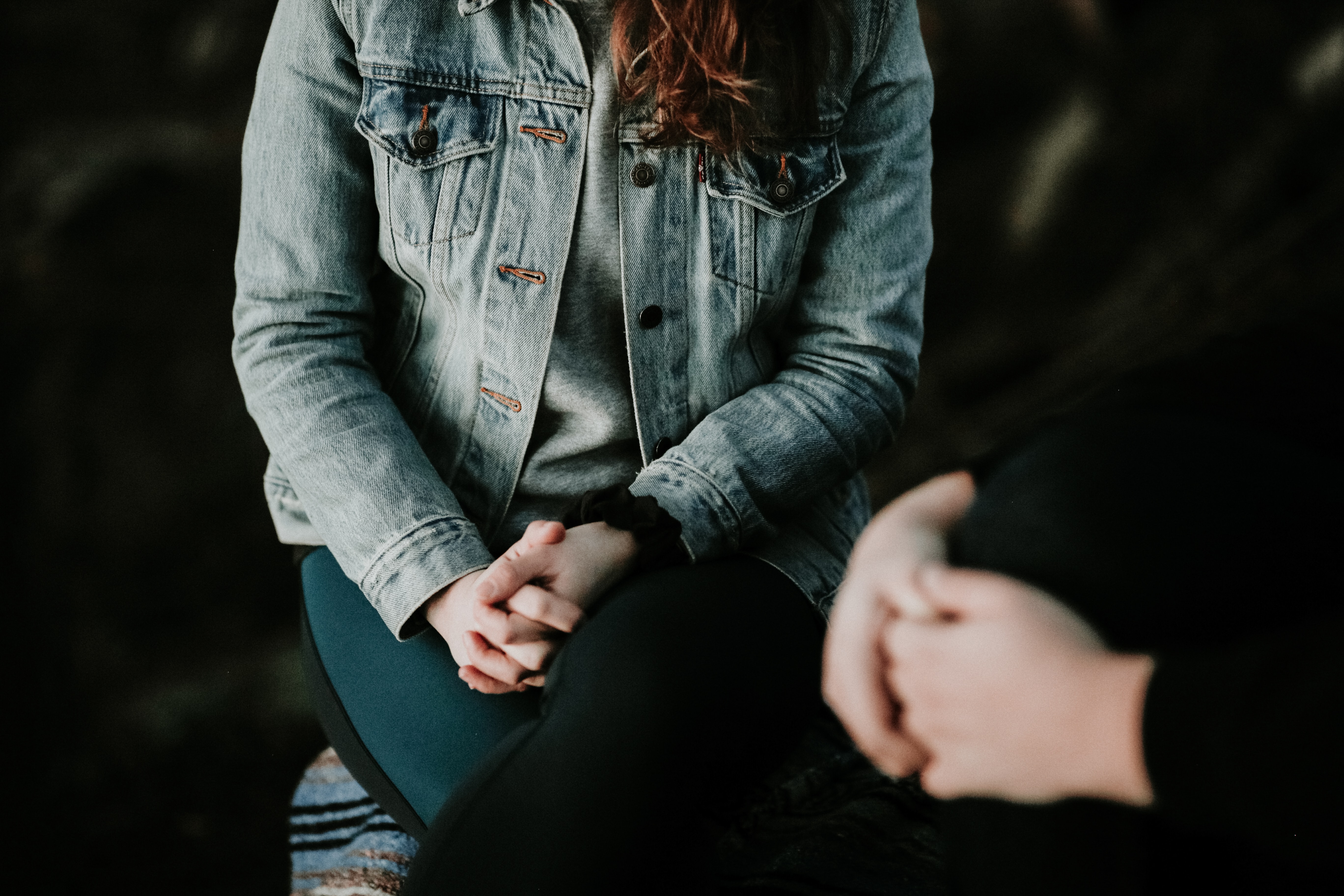 A woman at a support group