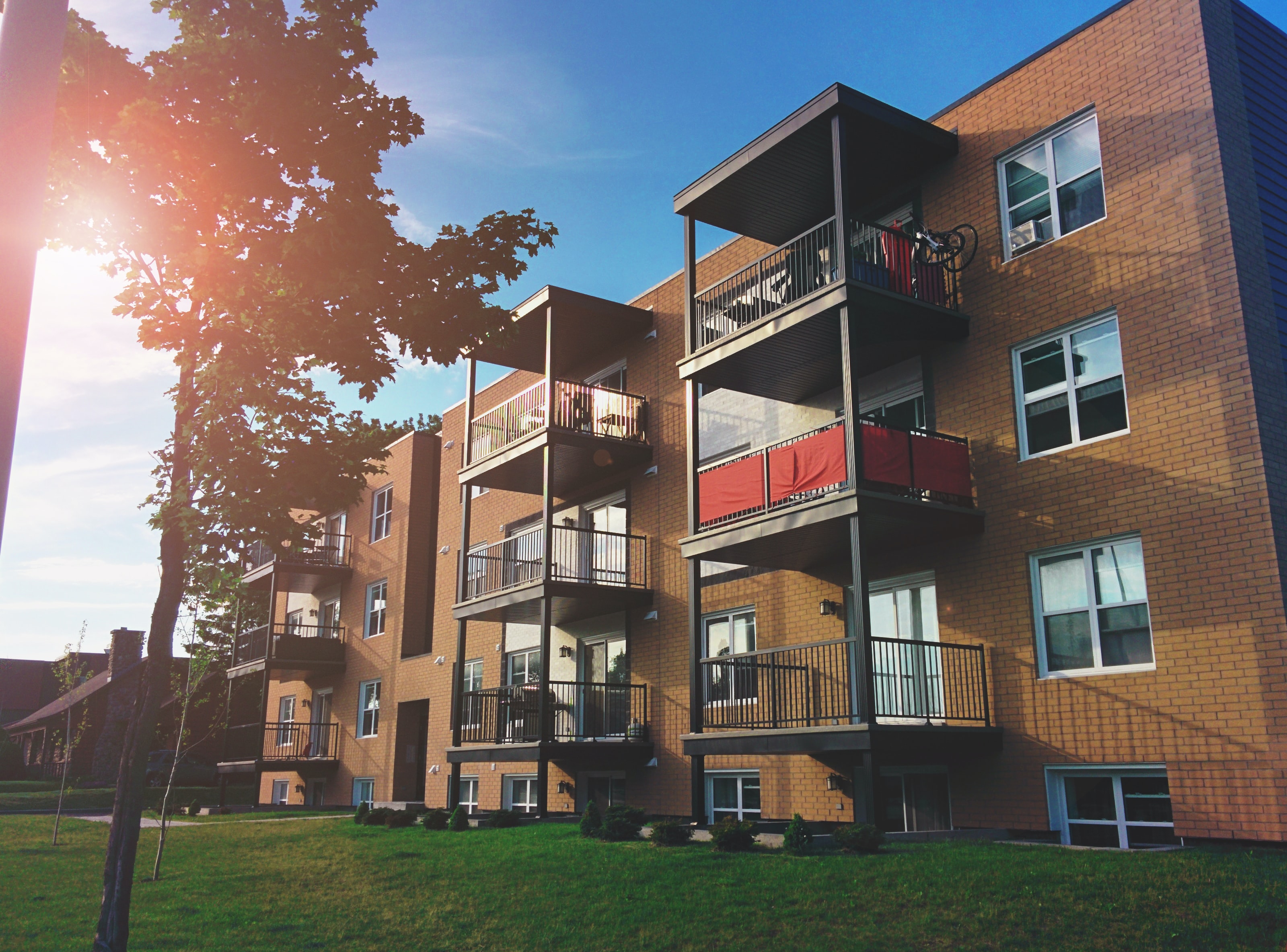 An apartment building