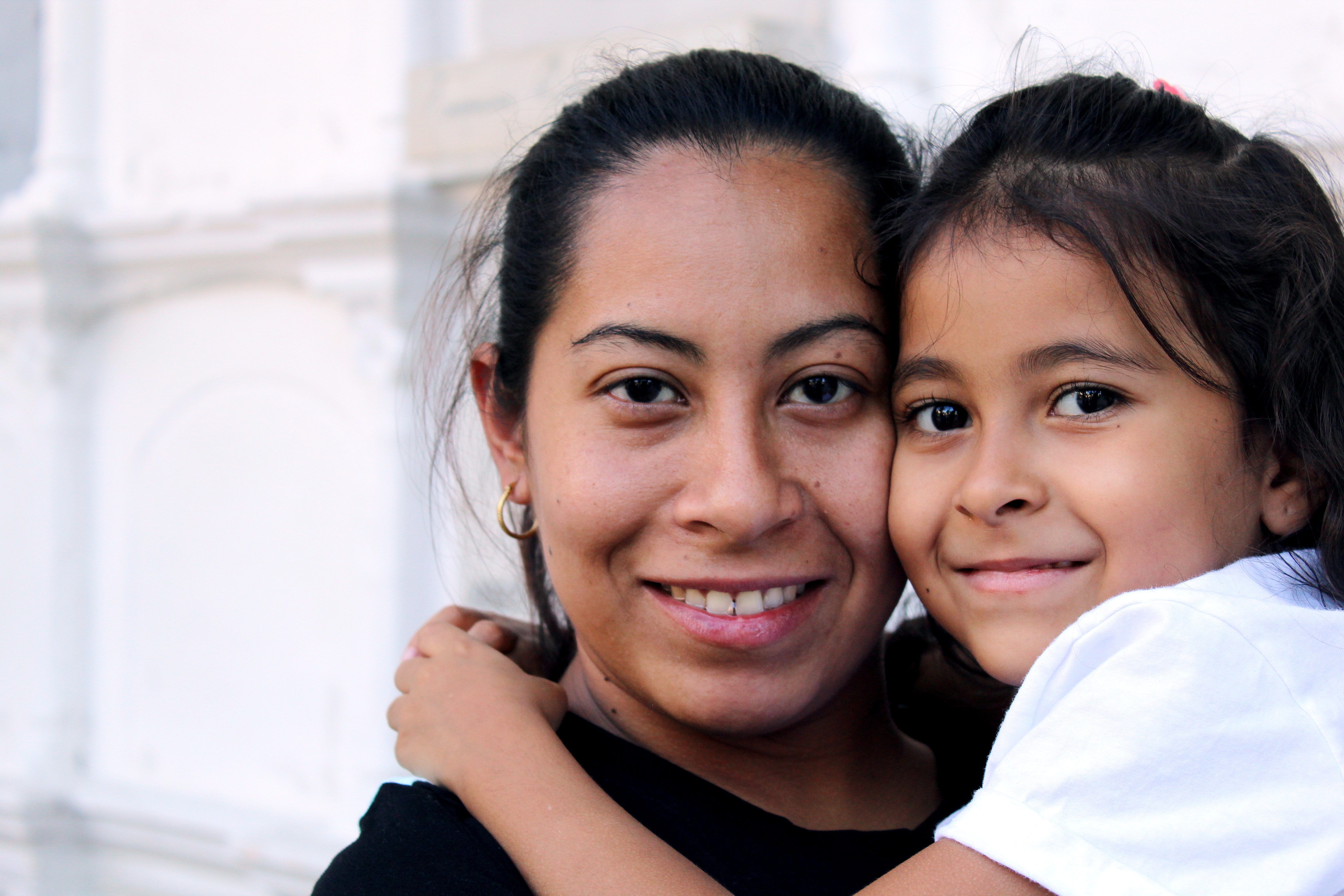 A mother and daughter